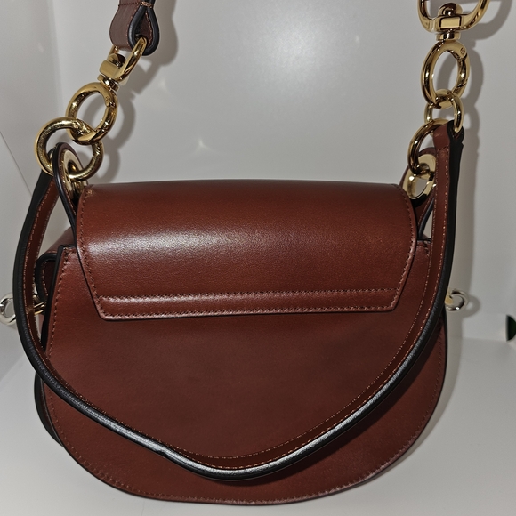 Chloe Tess Leather Saddle Bag with Dustbag - Picture 6 of 7